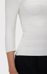 ICON SQUARE NECK 3/4 SLEEVE