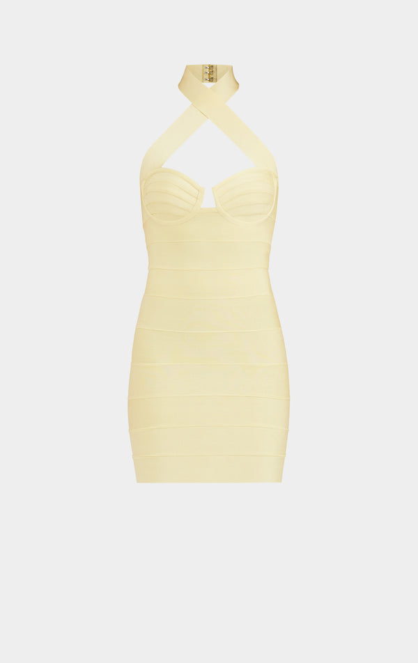 STRAPPY BANDAGE MINI DRESS