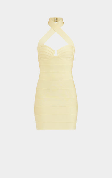 STRAPPY BANDAGE MINI DRESS