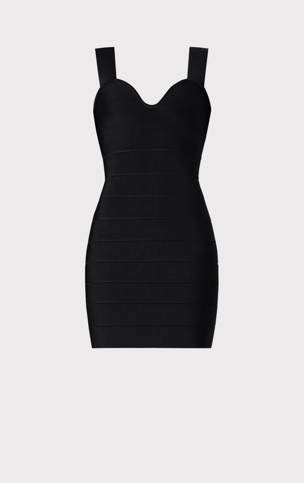 ICON STRAPPY SWEETHEART MINI DRESS