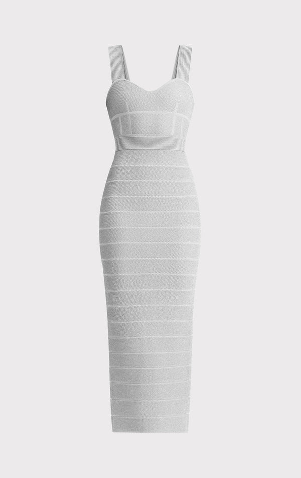 TEXTURED LUREX SWEETHEART GOWN